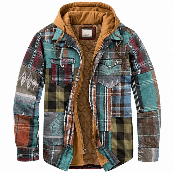Martin – Plaid Patchwork Jacket