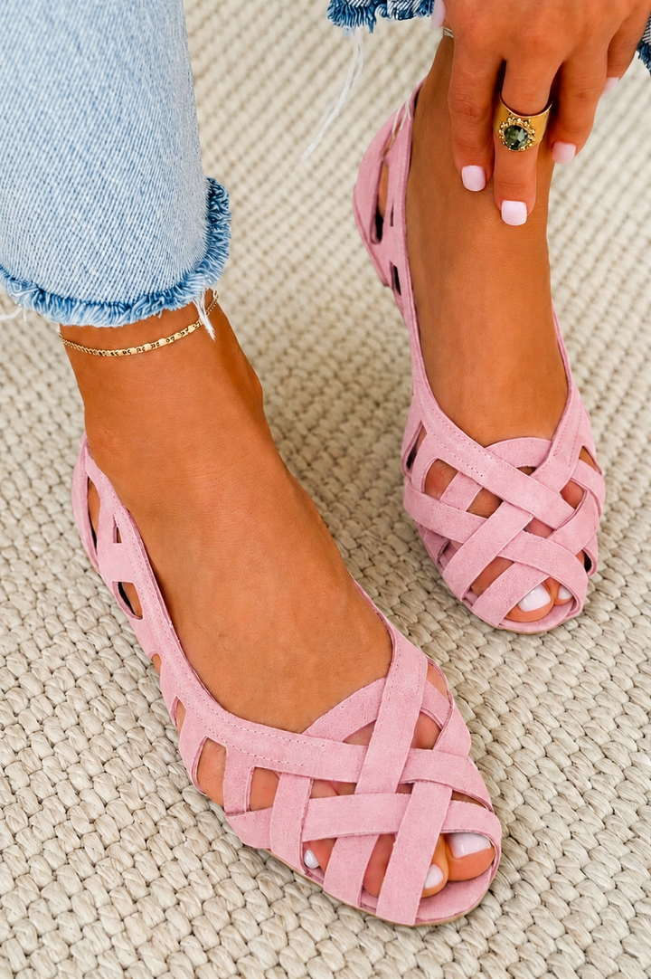 Alice | Woven Crisscross Sandals
