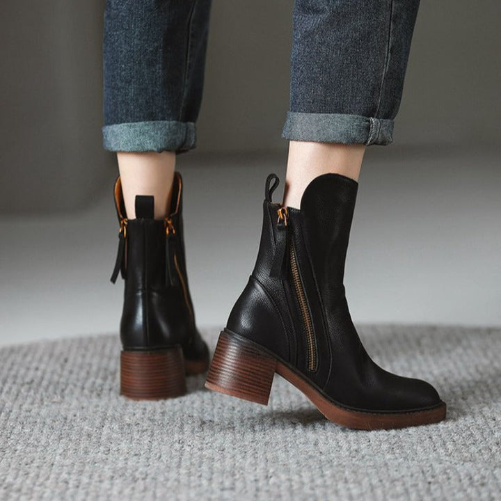 Lorraine | Low Heel Fall Ankle Boots