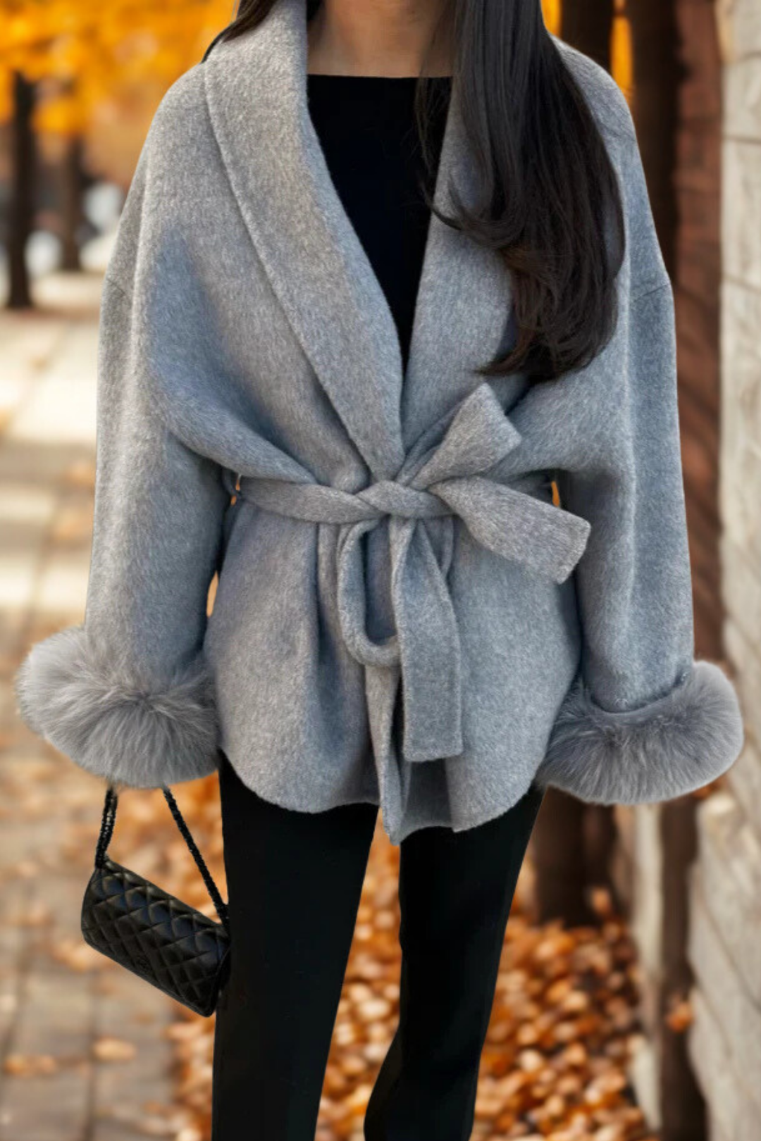 FAUX FUR COAT