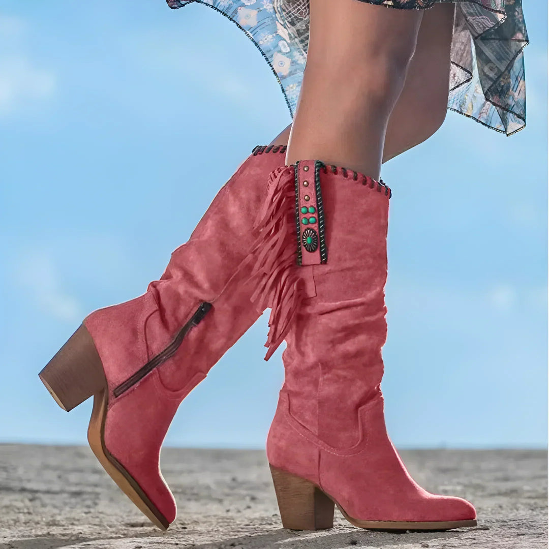 Héloïse – Fringed Western Boots