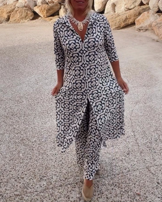 Sara™ | Button-Up Two-Piece Set
