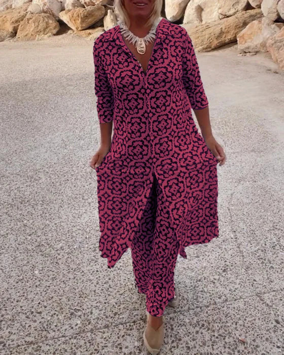 Sara™ | Button-Up Two-Piece Set