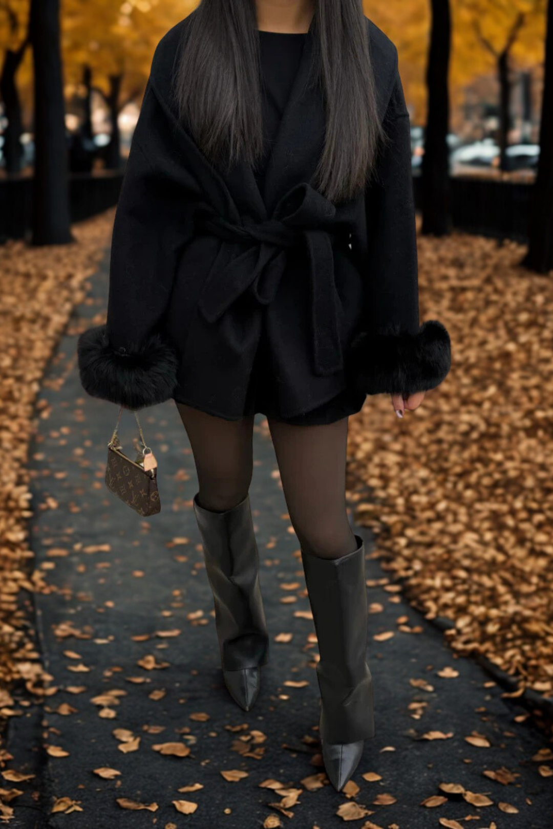 FAUX FUR COAT