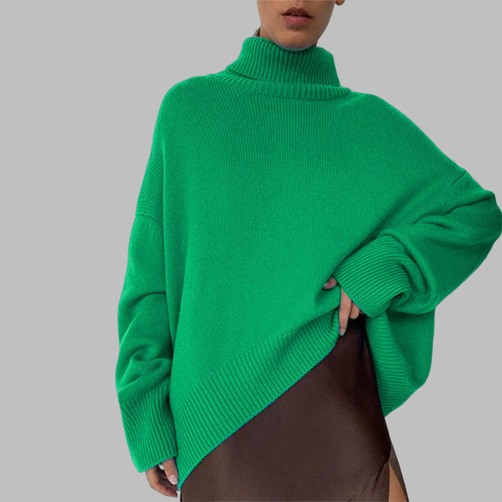 Mylène – Oversized Cotton Turtleneck Sweater