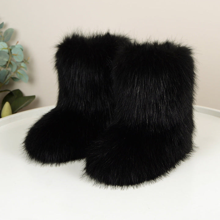 Ségolène – Fleece-Lined Mid-Calf Winter Boots