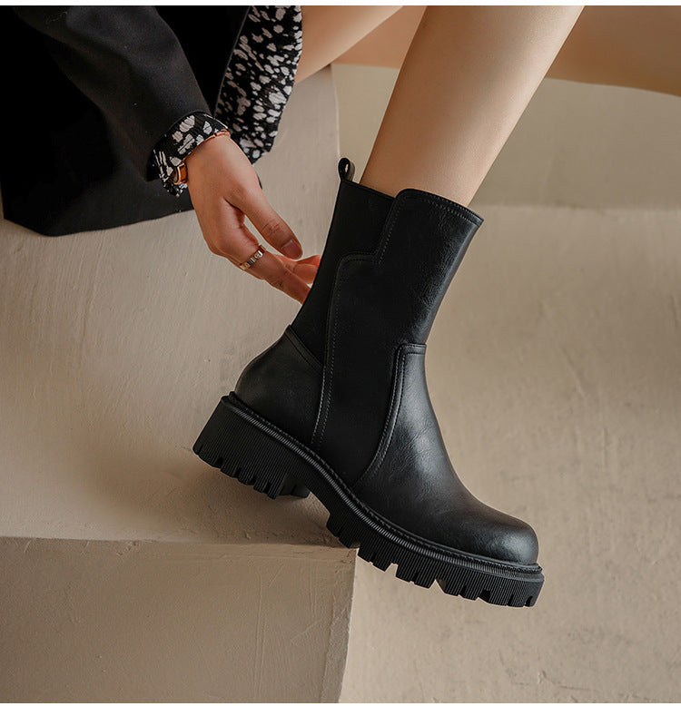 Apolline – Chelsea Ankle Boots with Lug Sole