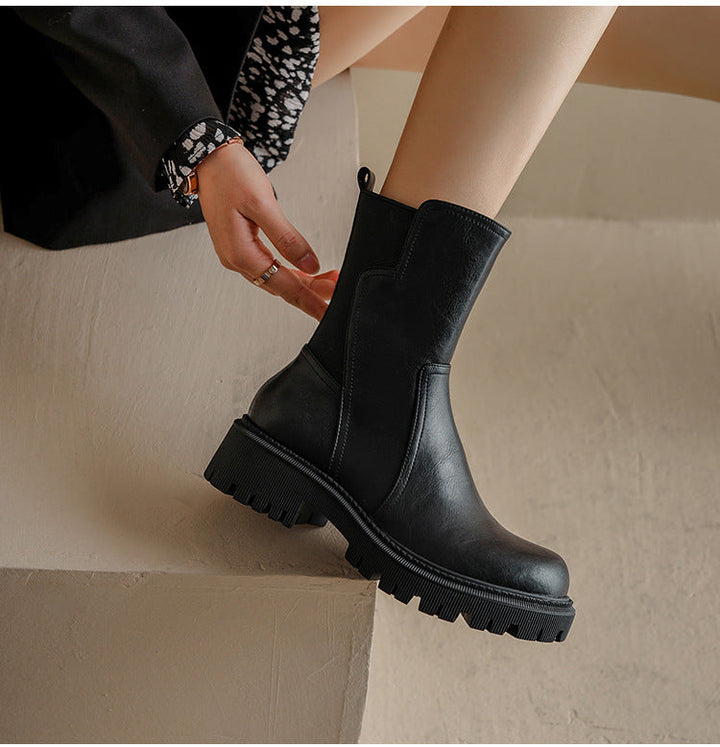 Apolline – Chelsea Ankle Boots with Lug Sole