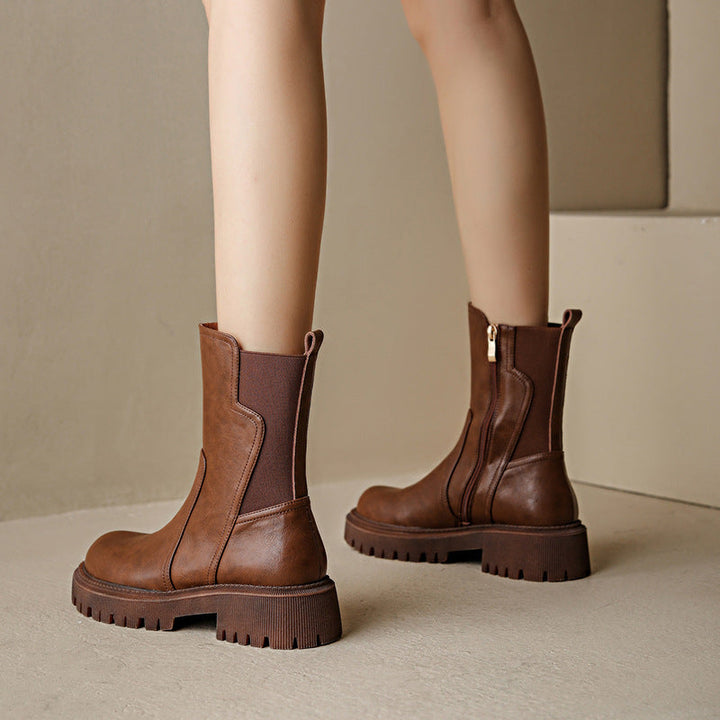 Apolline – Chelsea Ankle Boots with Lug Sole