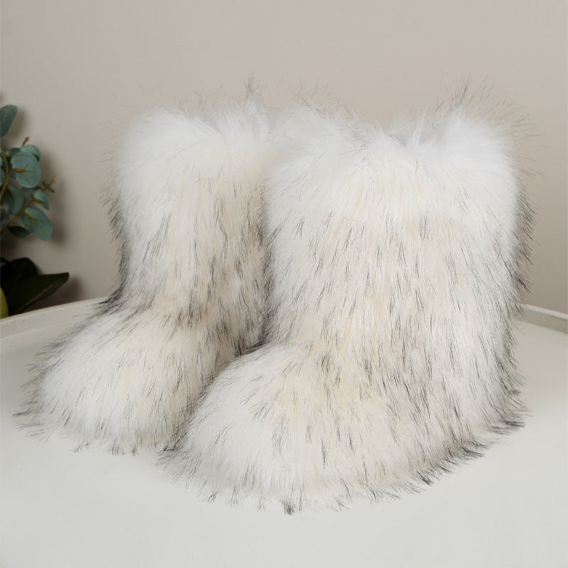 Ségolène – Fleece-Lined Mid-Calf Winter Boots