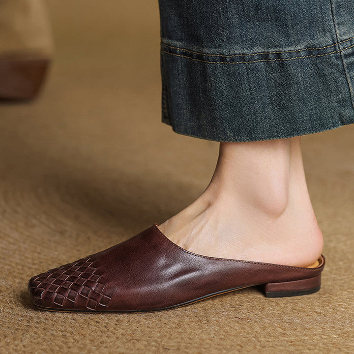 Liora Geniune Leather Mules