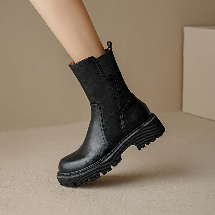 Apolline – Chelsea Ankle Boots with Lug Sole