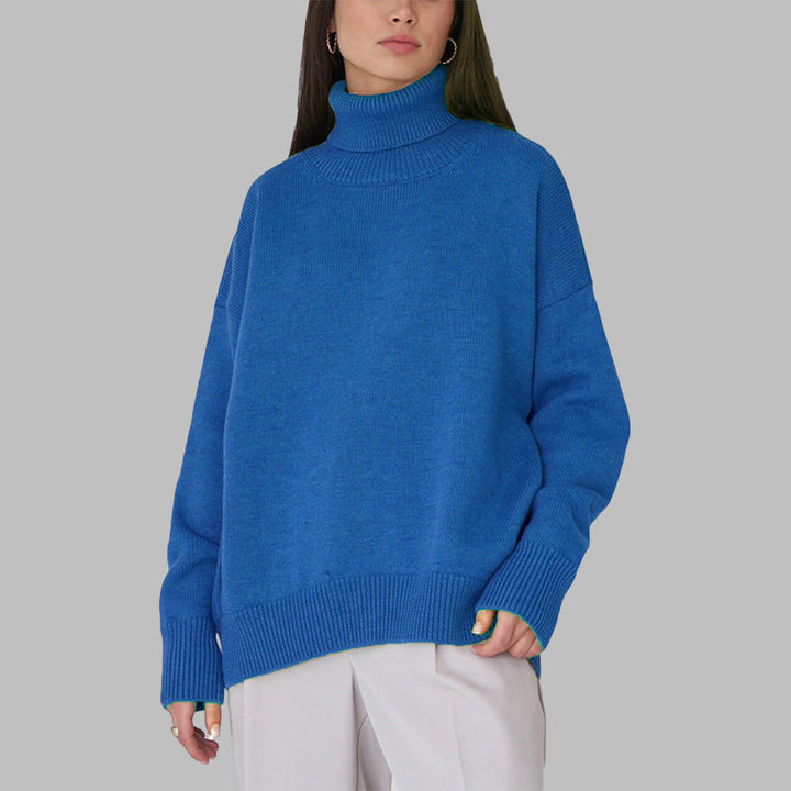 Mylène – Oversized Cotton Turtleneck Sweater