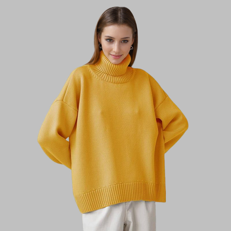 Mylène – Oversized Cotton Turtleneck Sweater