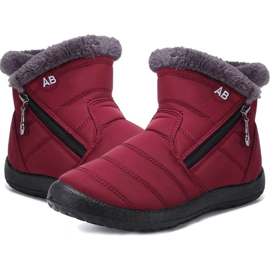 Solène – Waterproof Fleece-Lined Winter Ankle Boots