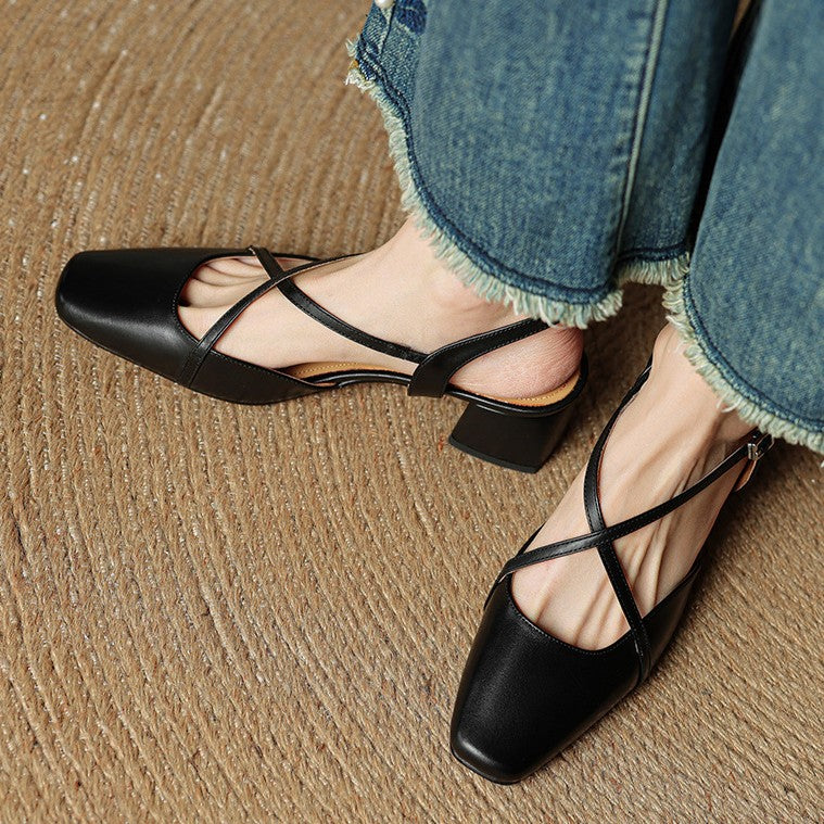 Valenne Leather Heels