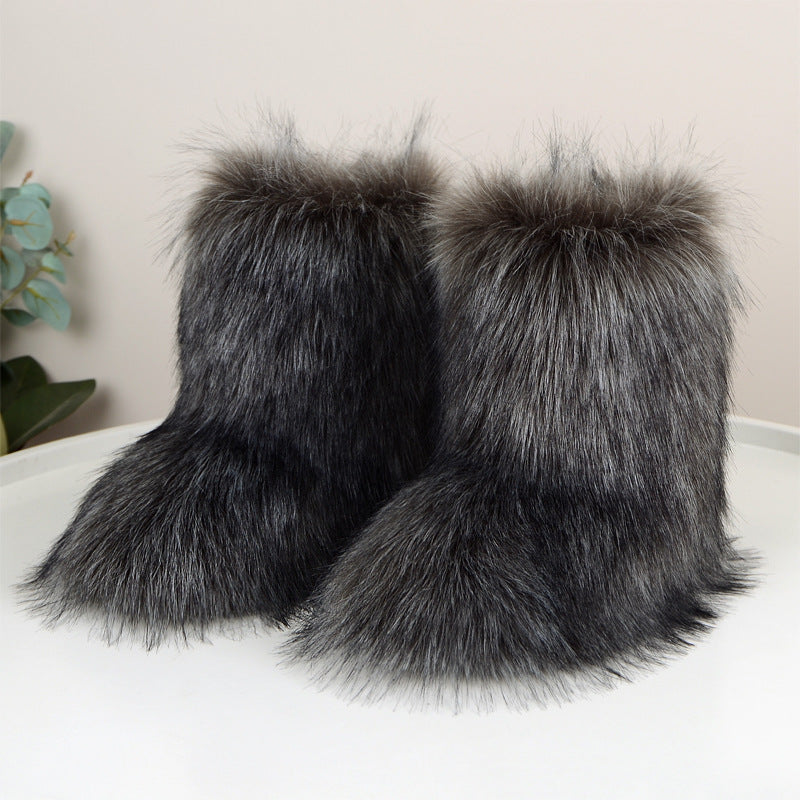 Ségolène – Fleece-Lined Mid-Calf Winter Boots