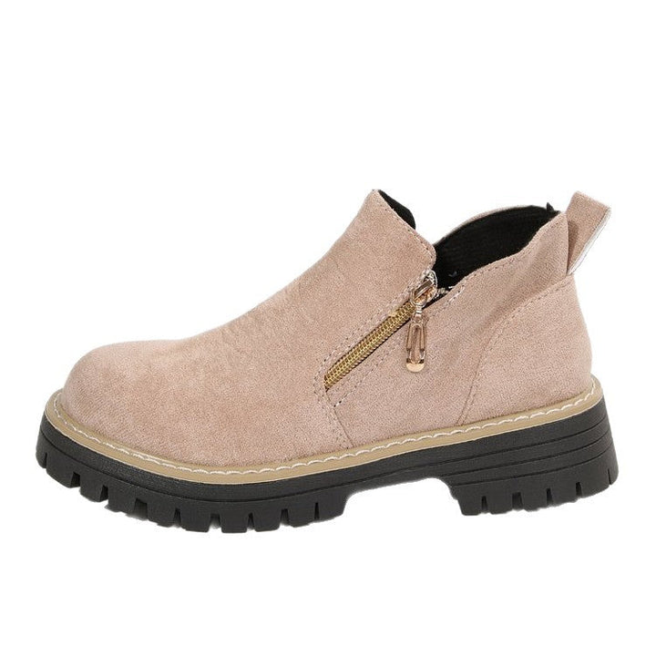Blandine – Platform Ankle Boots with Side Zip