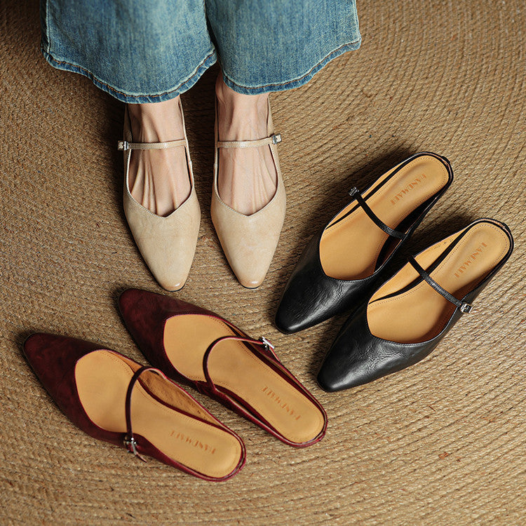 Orella Genuine Leather Mules