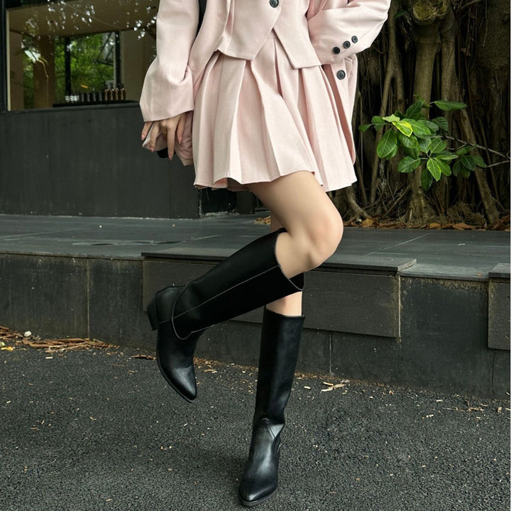 Aurélie – Pointed-Toe Knee-High Boots