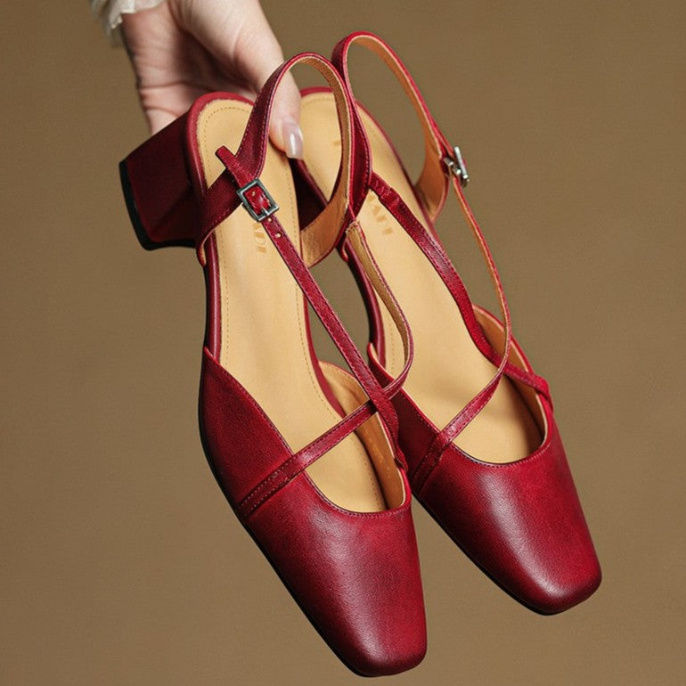 Valenne Leather Heels