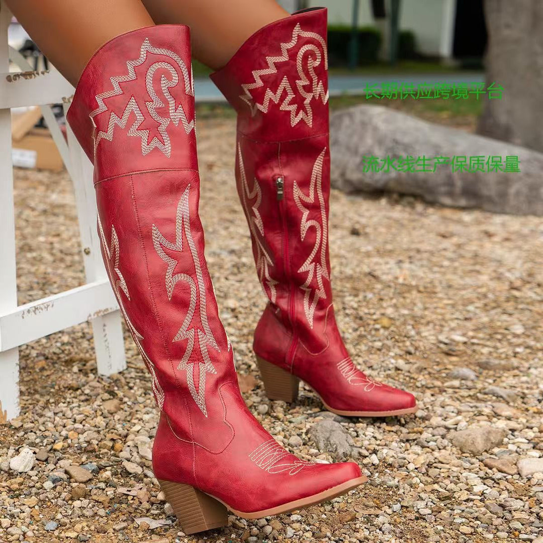 Joséphine – Western-Style Over-the-Knee Boots