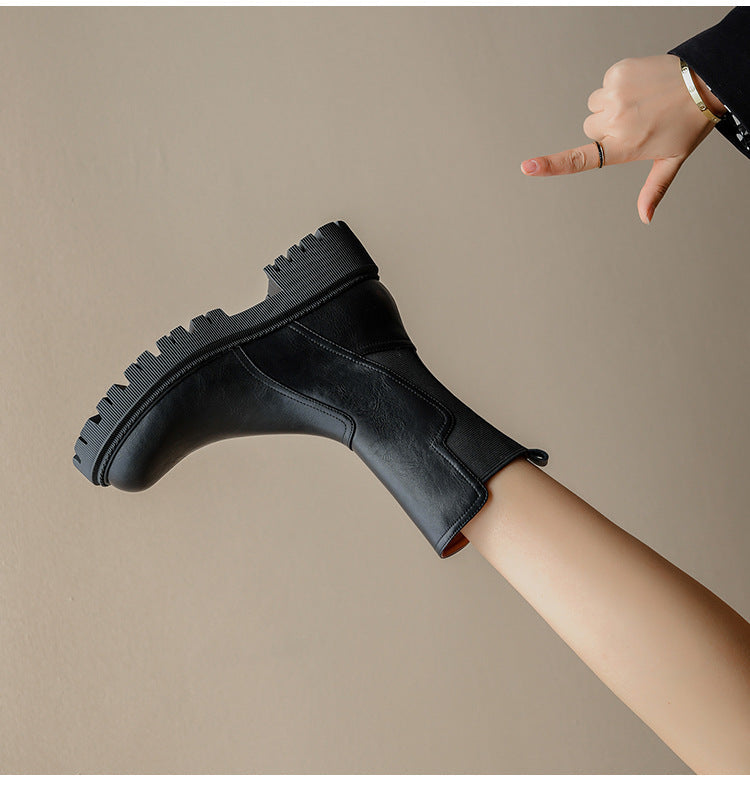 Apolline – Chelsea Ankle Boots with Lug Sole