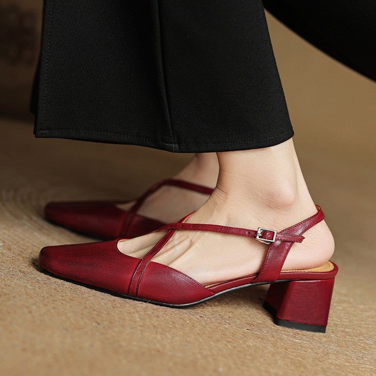 Valenne Leather Heels