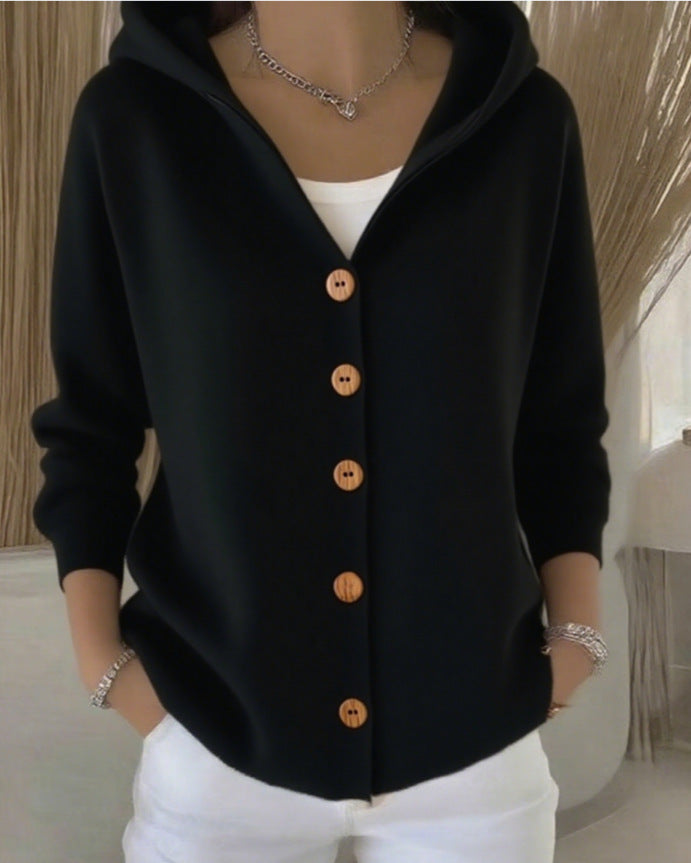 Cugnet – Hooded Button Cardigan