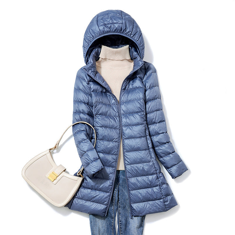 Feathra | Lightweight Coat with Detachable Hood