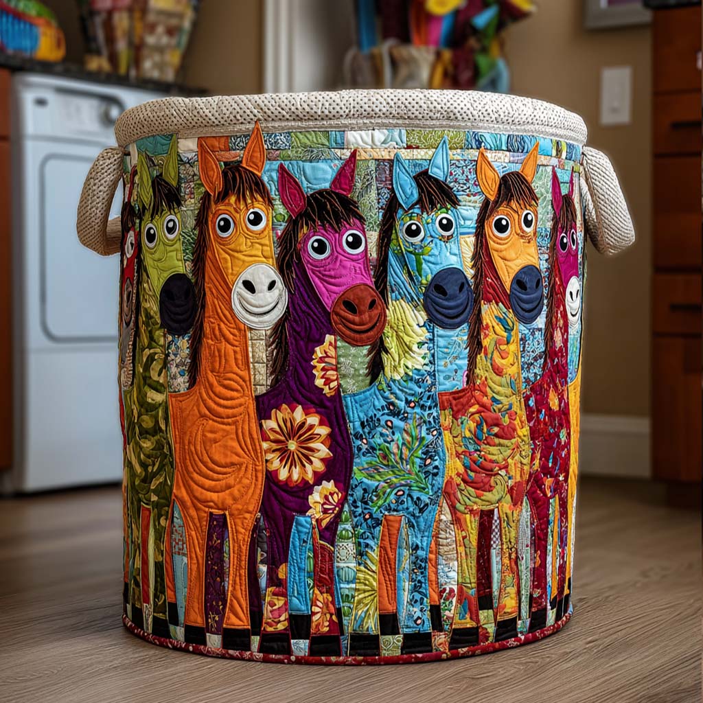 Radiant Shepherd | Hand-Quilted Laundry Basket