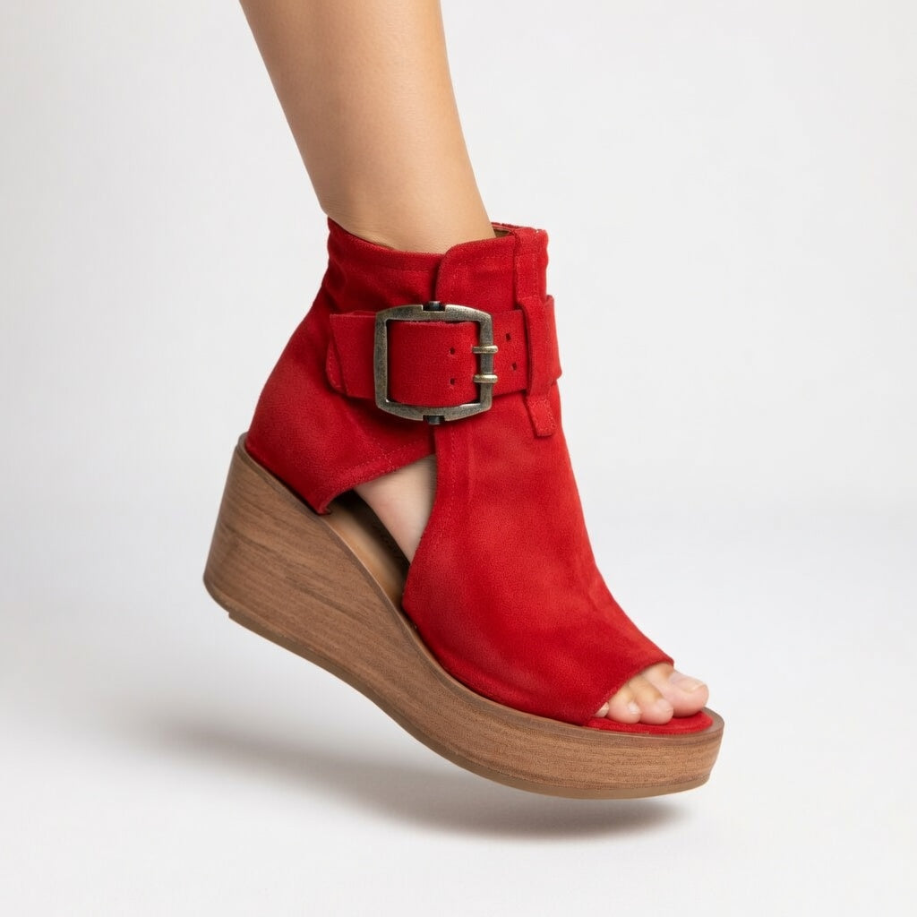 Orla™ | Peep-Toe Wedge Sandals