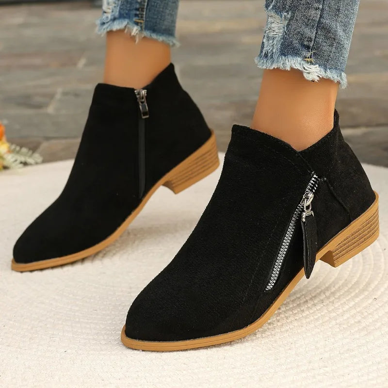 Capucine – Colorful Ankle Boots with Side Zip