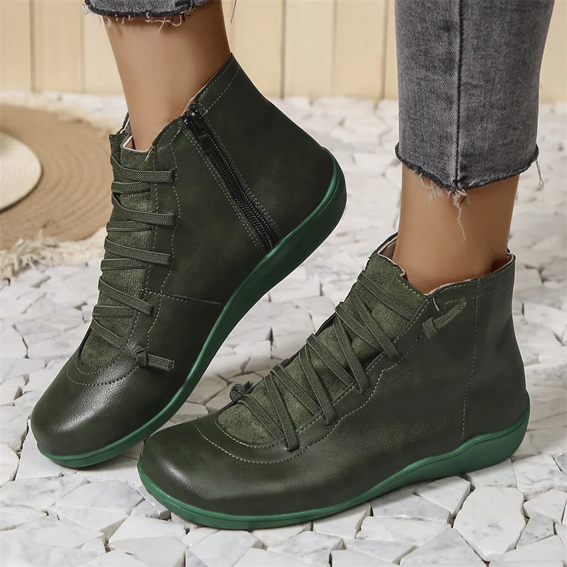 Héloïse – Zip-Up Ankle Boots with Non-Slip Sole
