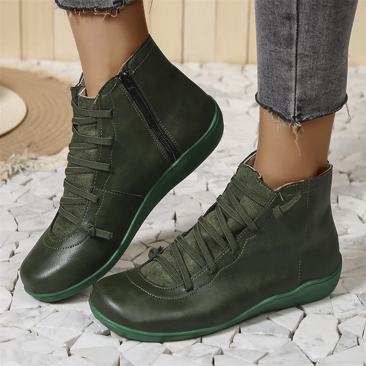 Héloïse – Zip-Up Ankle Boots with Non-Slip Sole