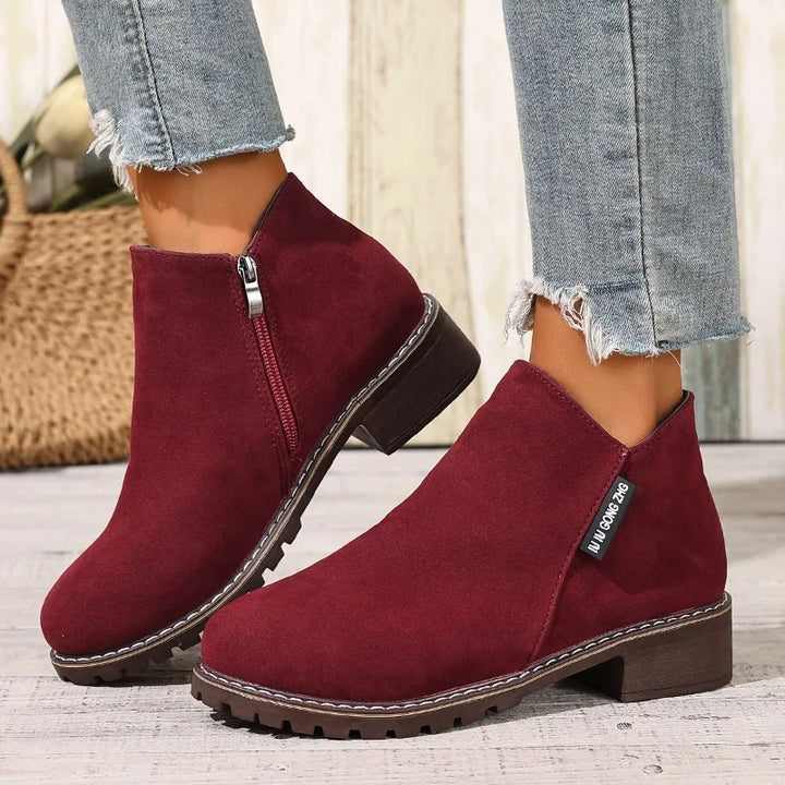 Adèle – Platform Ankle Boots with Chunky Heel