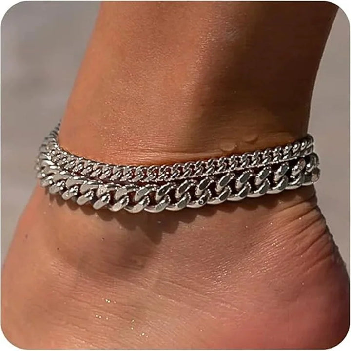 Duo Chain Anklet Set