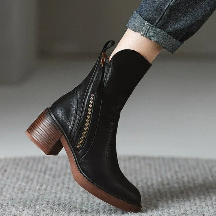 Lorraine | Low Heel Fall Ankle Boots