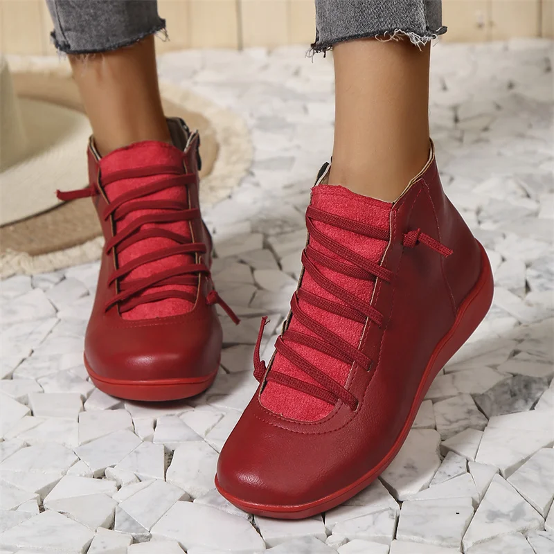 Héloïse – Zip-Up Ankle Boots with Non-Slip Sole