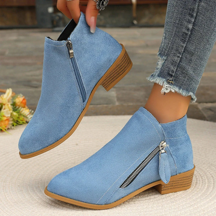 Capucine – Colorful Ankle Boots with Side Zip