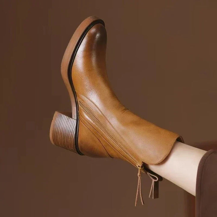Lorraine | Low Heel Fall Ankle Boots