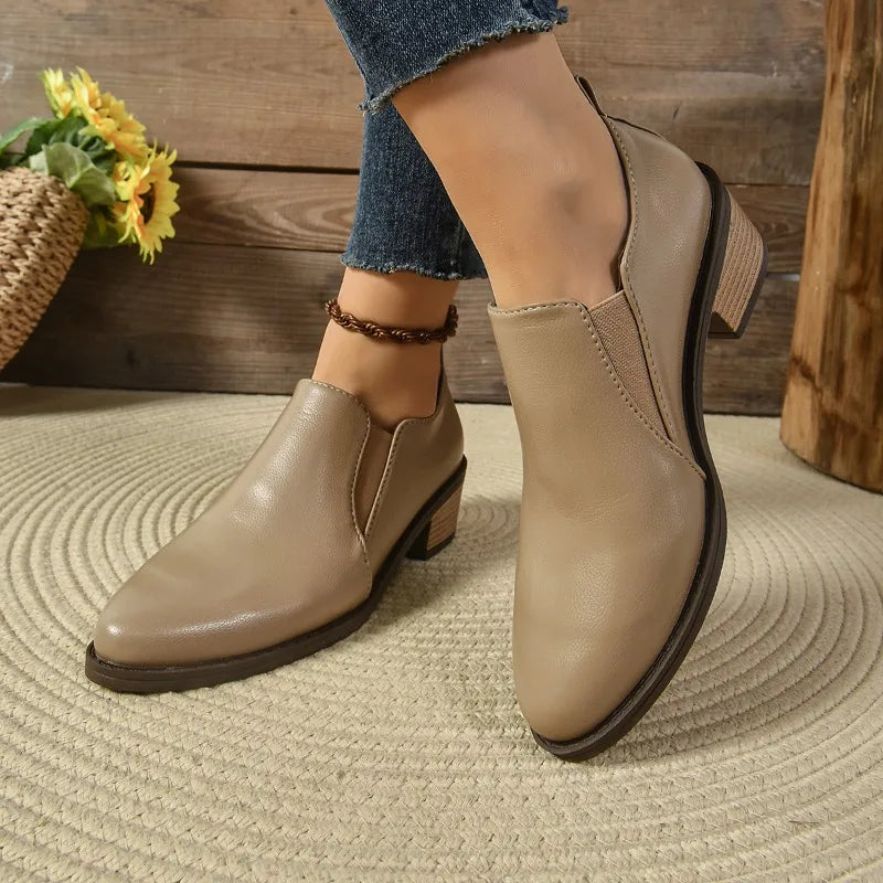 Honorine – Pointed-Toe Mid-Calf Orthopedic Boots