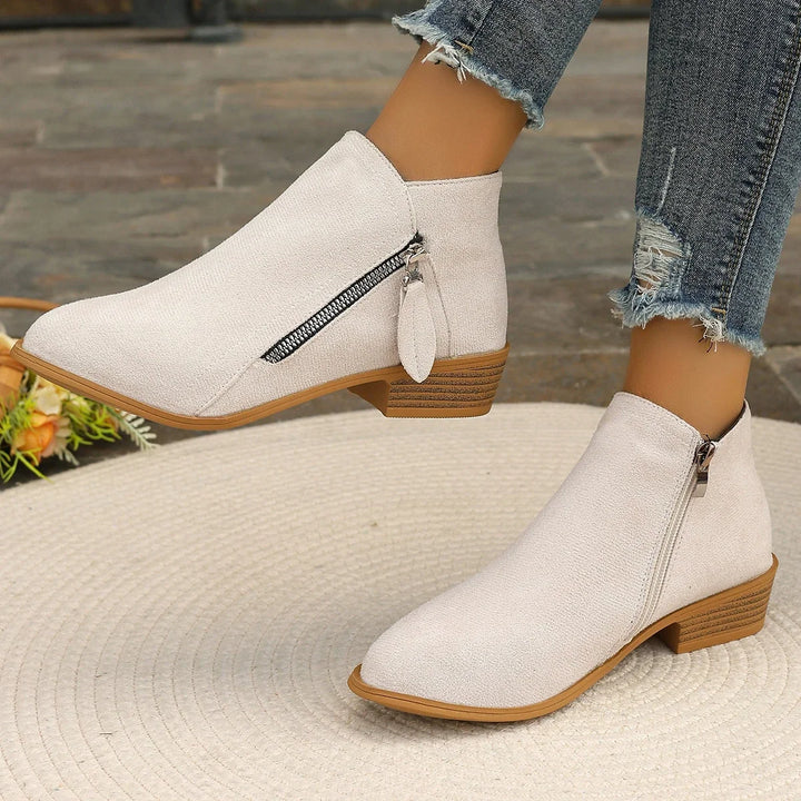 Capucine – Colorful Ankle Boots with Side Zip