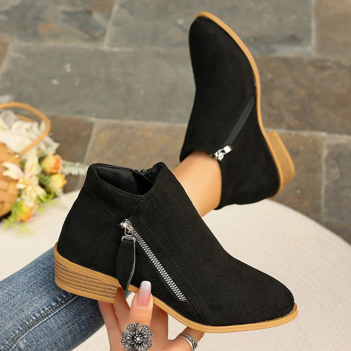Capucine – Colorful Ankle Boots with Side Zip