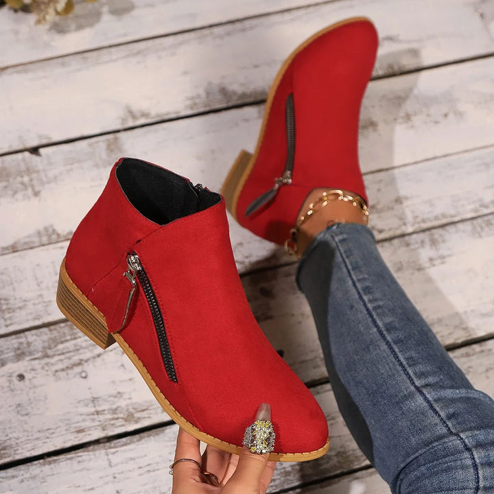 Capucine – Colorful Ankle Boots with Side Zip