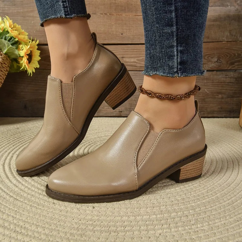Honorine – Pointed-Toe Mid-Calf Orthopedic Boots