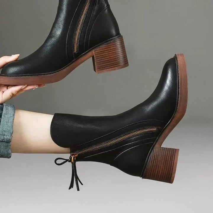 Lorraine | Low Heel Fall Ankle Boots