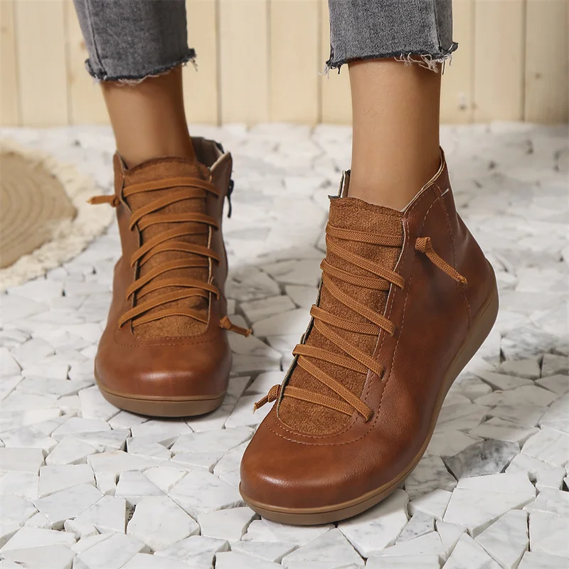 Héloïse – Zip-Up Ankle Boots with Non-Slip Sole