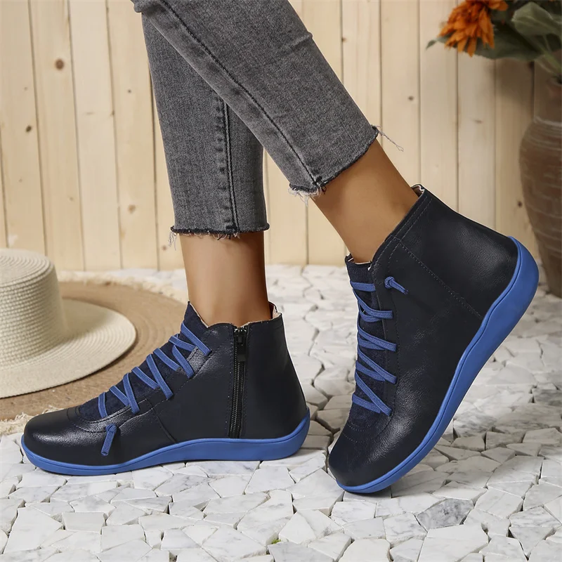 Héloïse – Zip-Up Ankle Boots with Non-Slip Sole