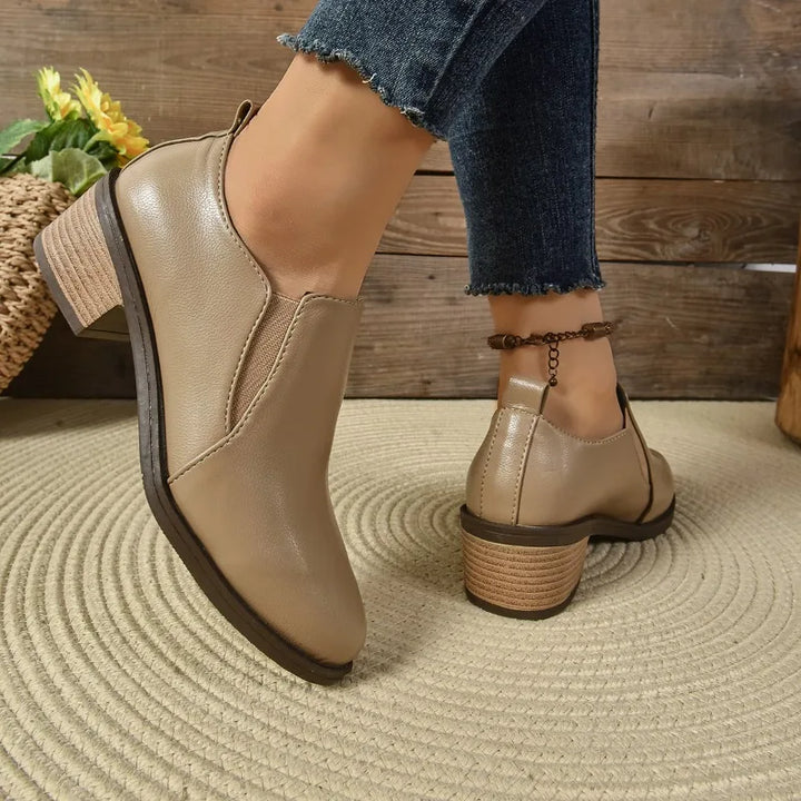Honorine – Pointed-Toe Mid-Calf Orthopedic Boots